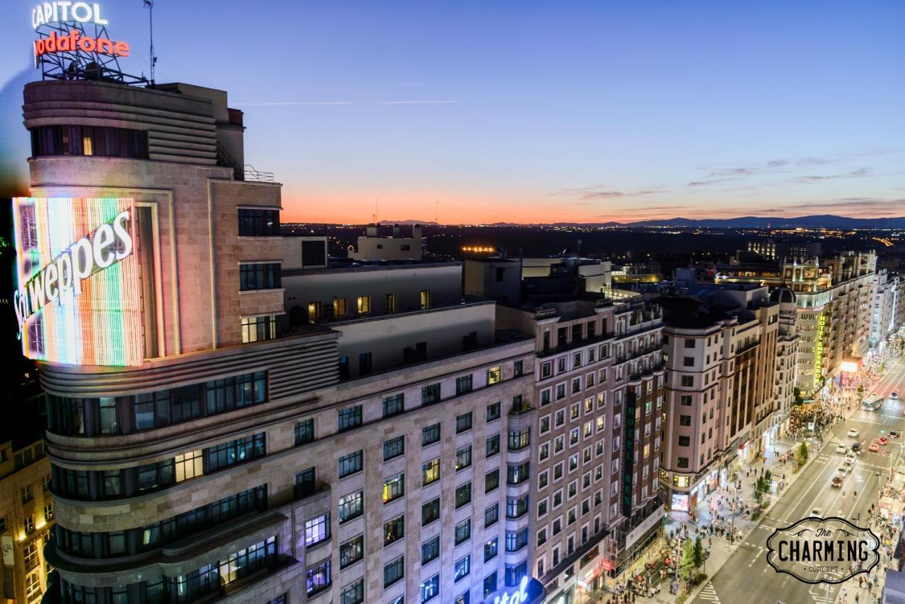 Charming Gran Via Callao Madrid Bagian luar foto