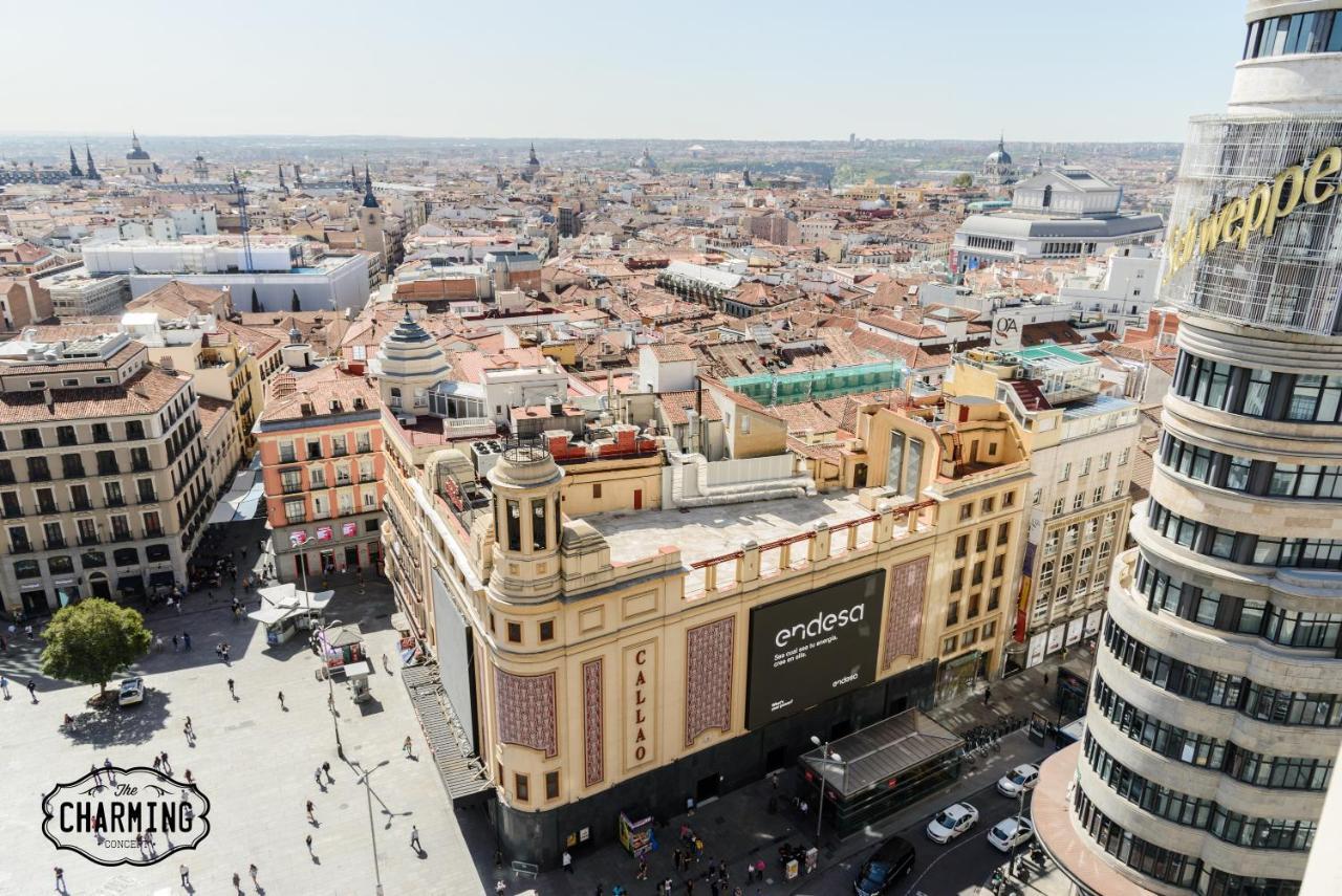 Charming Gran Via Callao Madrid Bagian luar foto
