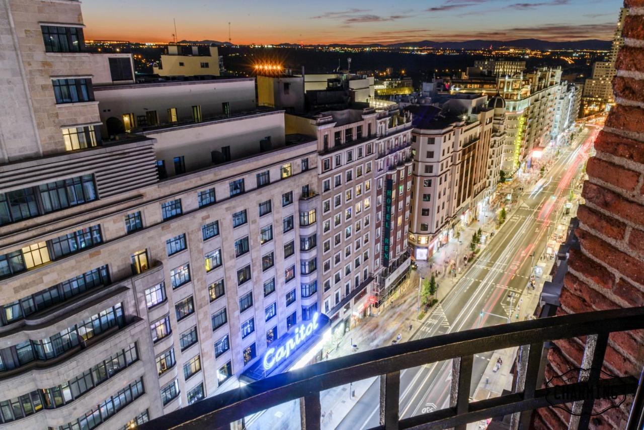 Charming Gran Via Callao Madrid Bagian luar foto