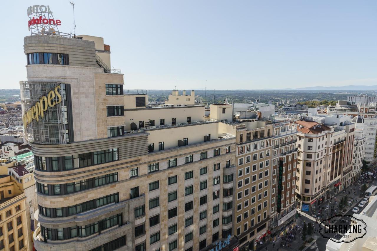 Charming Gran Via Callao Madrid Bagian luar foto