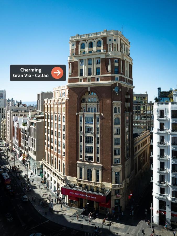 Charming Gran Via Callao Madrid Bagian luar foto