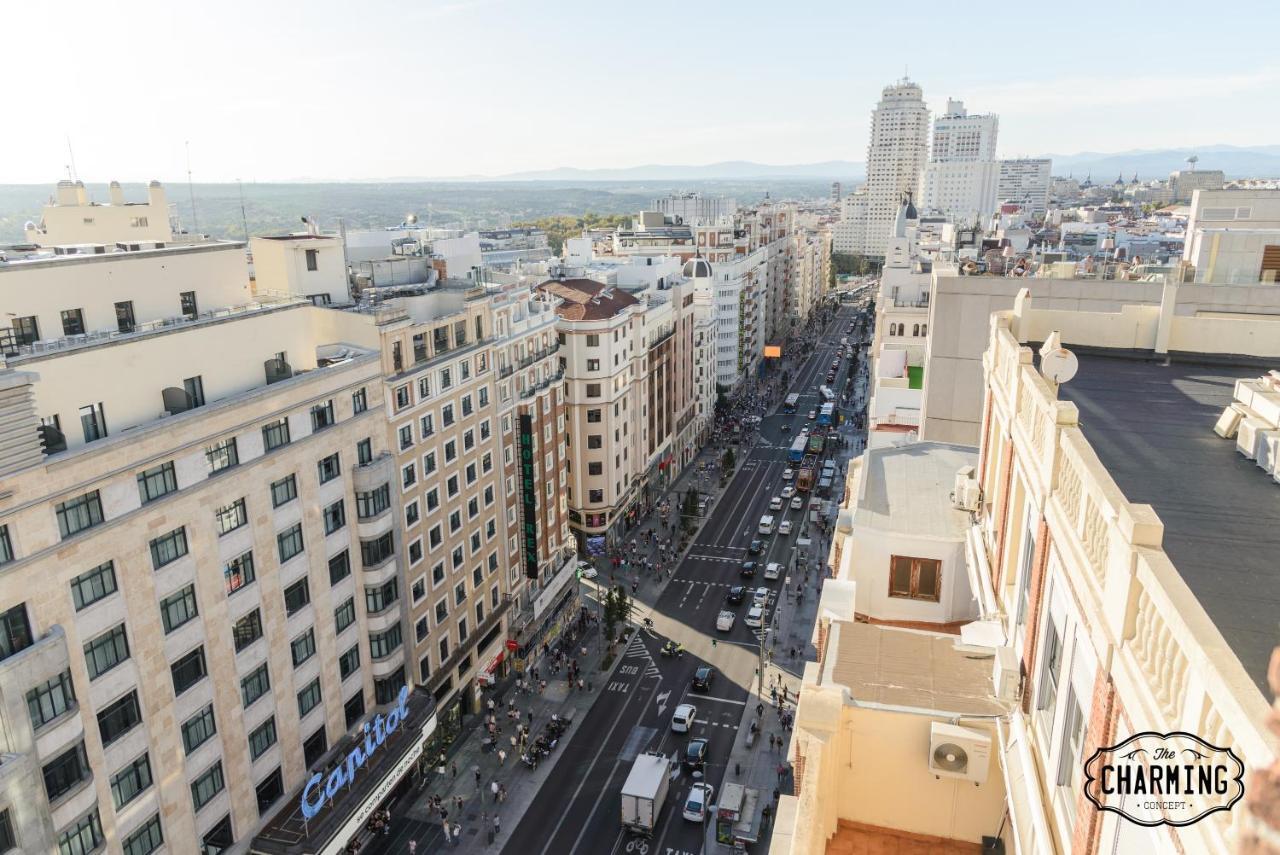 Charming Gran Via Callao Madrid Bagian luar foto